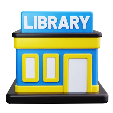 Biblioteca  3D Icon