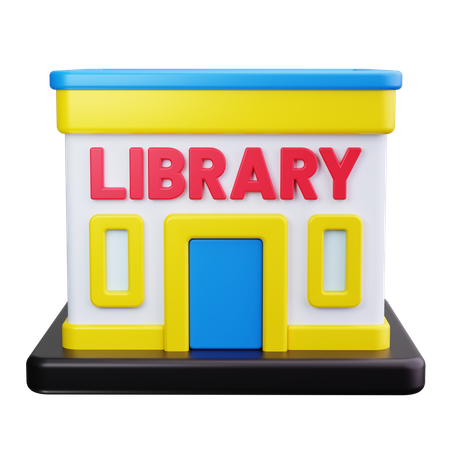 Biblioteca  3D Icon