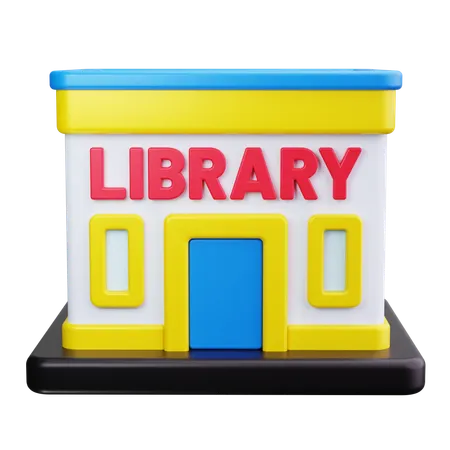 Biblioteca  3D Icon