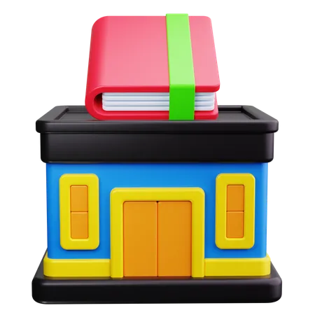 Biblioteca  3D Icon