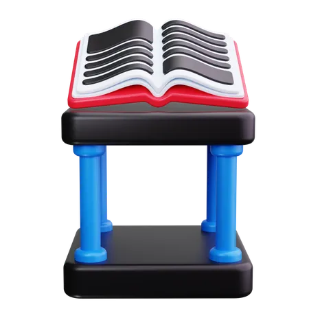 Biblioteca  3D Icon