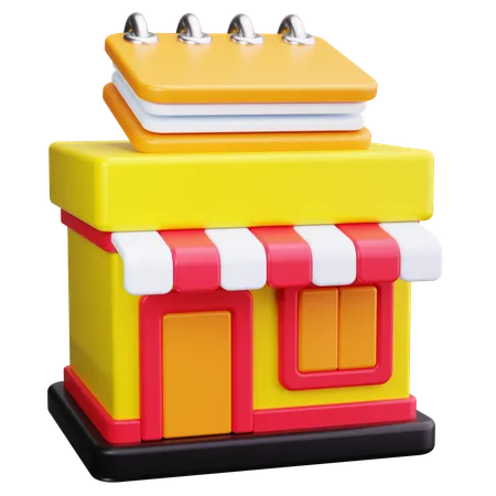 Biblioteca  3D Icon