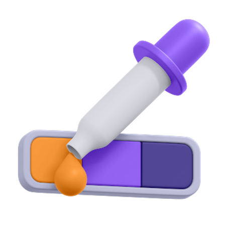 Biblioteca de colores  3D Icon