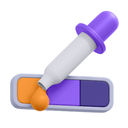 Biblioteca de cores  3D Icon