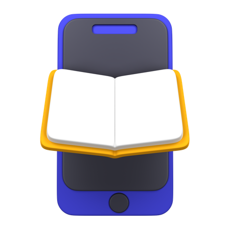 Livraria digital  3D Icon