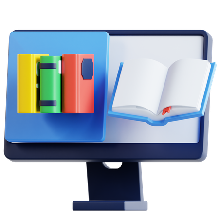 Libreria digital  3D Icon