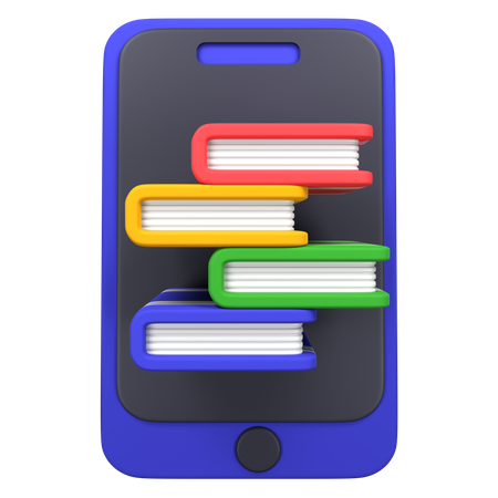 Biblioteca on-line  3D Icon