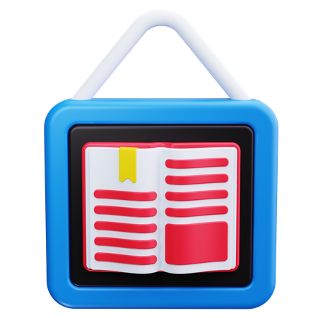 Biblioteca on-line  3D Icon