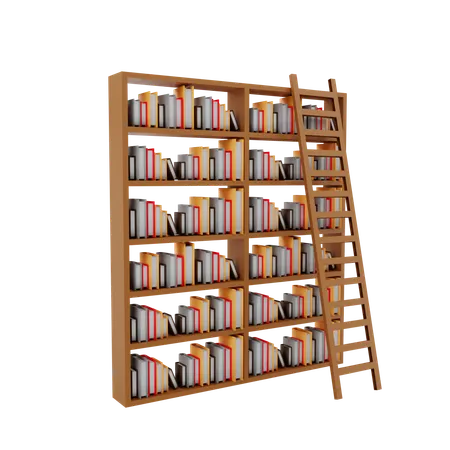 Bibliothek  3D Icon