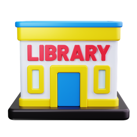 Bibliothek  3D Icon