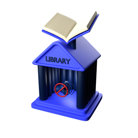 Bibliothek  3D Icon