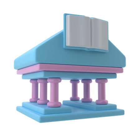 Bibliothek  3D Icon