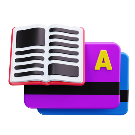 Bibliotheksausweis  3D Icon