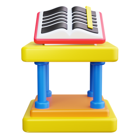 Bibliotheksgebäude  3D Icon