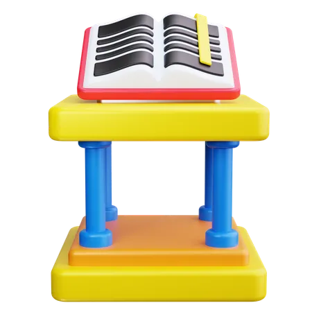 Bibliotheksgebäude  3D Icon