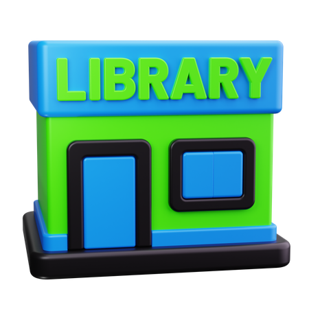 Bibliotheksgebäude  3D Icon