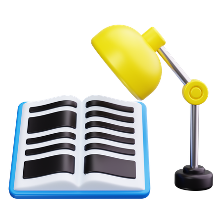 Bibliothek lampe  3D Icon