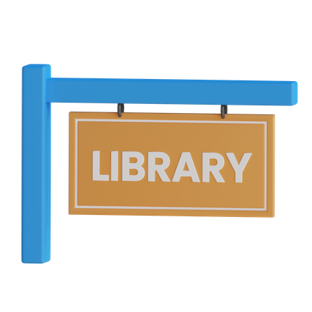 Bibliothek zeichen  3D Icon