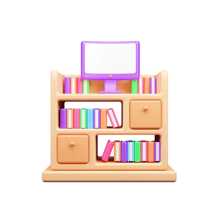 Bibliothekssystem  3D Icon