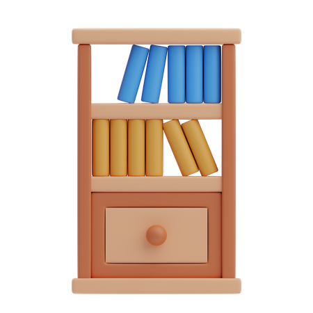 Étagère à livres  3D Icon