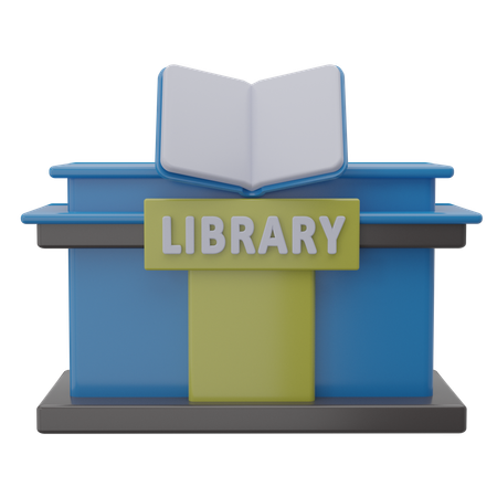 Bibliothèque  3D Icon