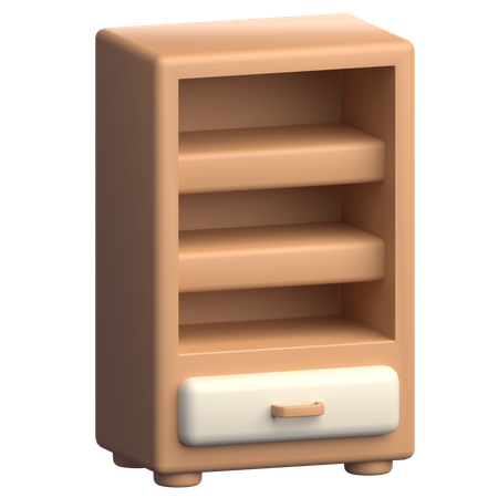 Étagère à livres  3D Icon