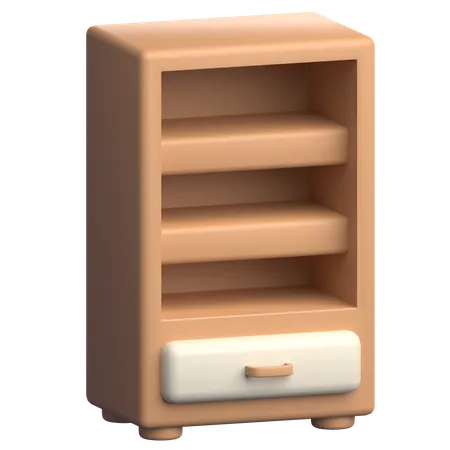 Étagère à livres  3D Icon