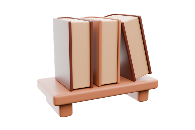 Étagère à livres  3D Icon