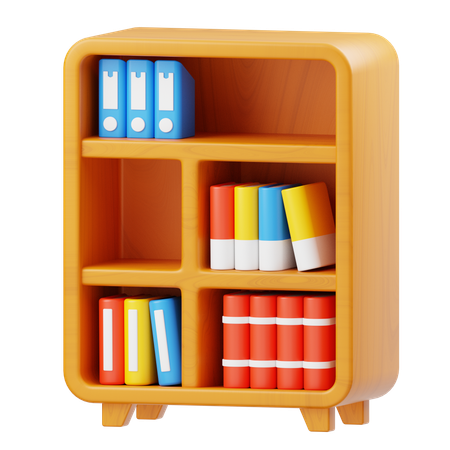 Étagère à livres  3D Icon