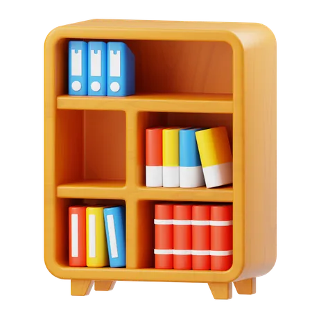 Étagère à livres  3D Icon