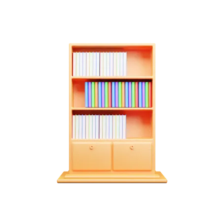 Étagère à livres  3D Icon