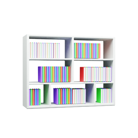 Étagère à livres  3D Icon