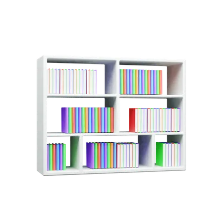 Étagère à livres  3D Icon