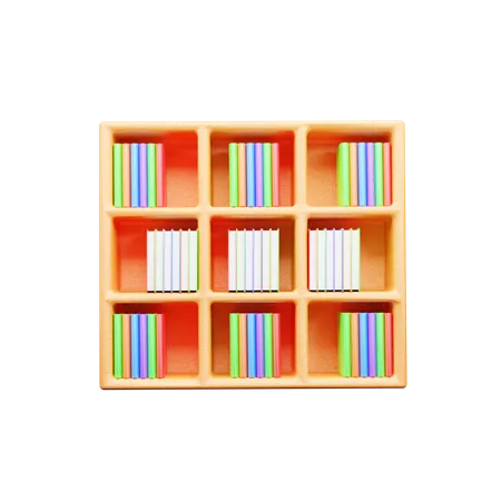 Étagère à livres  3D Icon