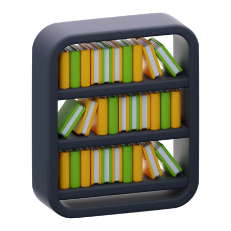 Étagère à livres  3D Icon