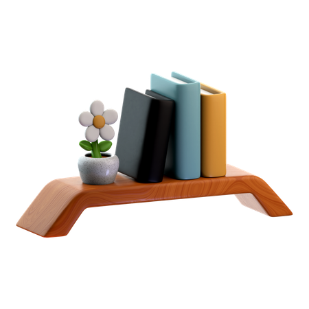 Étagère à livres  3D Icon