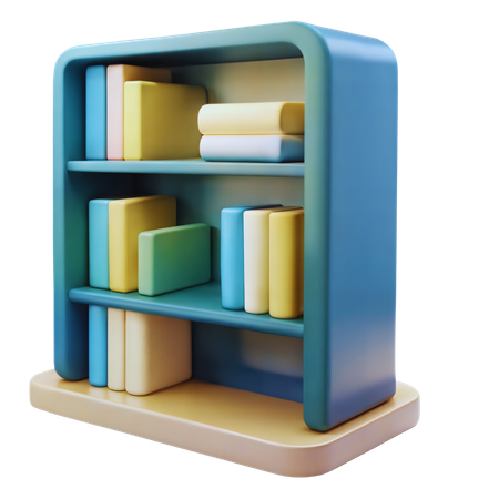 Étagère à livres  3D Icon
