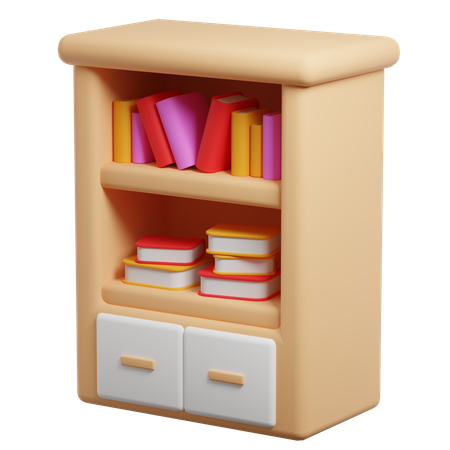 Étagère à livres  3D Icon