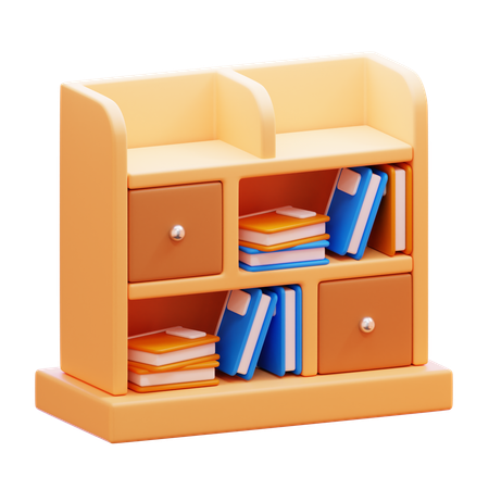 Étagère à livres  3D Icon