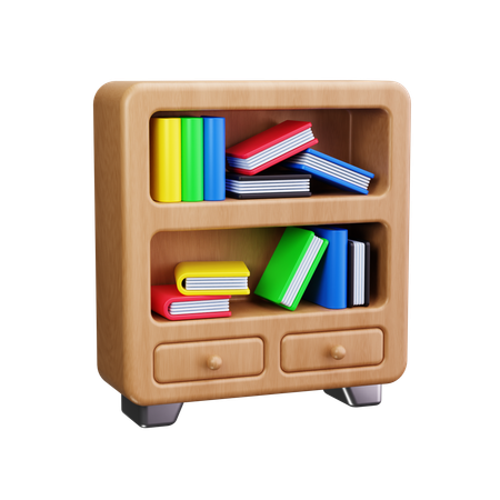 Étagère à livres  3D Icon