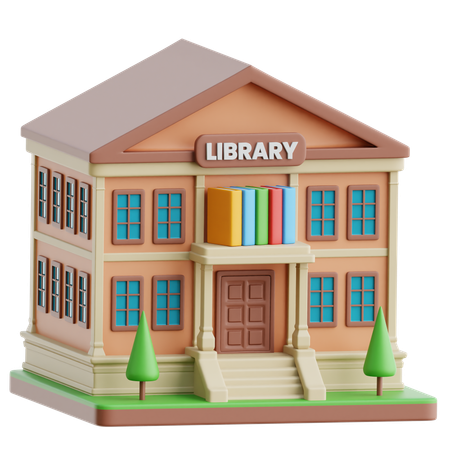 Bibliothèque  3D Icon