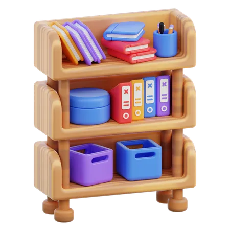 Bibliothèque  3D Icon