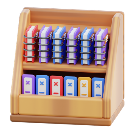 Bibliothèque  3D Icon