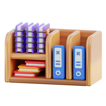 Bibliothèque  3D Icon