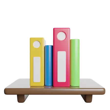 Étagère à livres  3D Icon