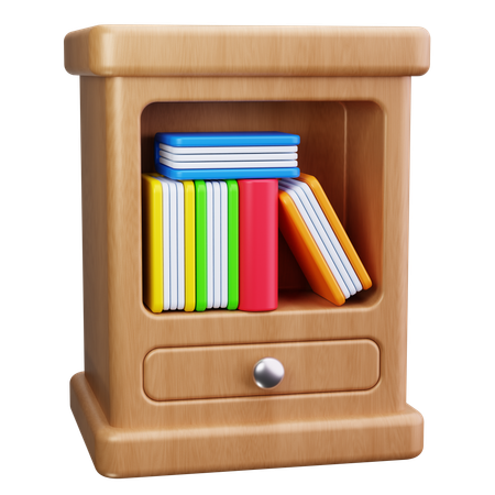 Étagère à livres  3D Icon