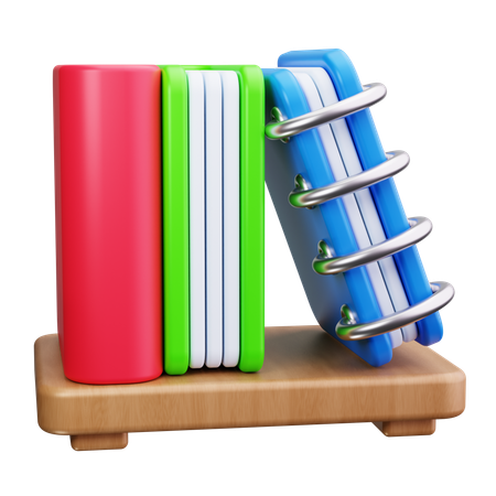 Étagère à livres  3D Icon