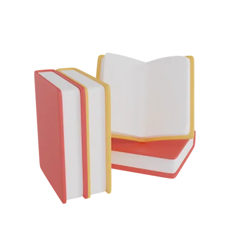 Bibliothèque  3D Illustration