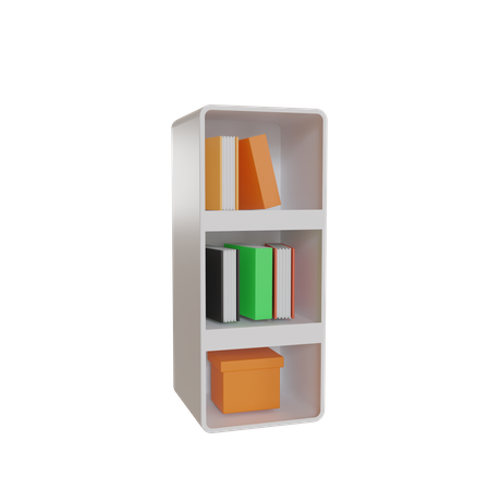 Étagère à livres  3D Illustration