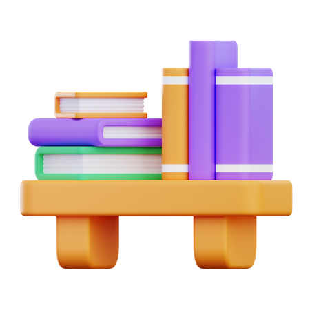 Étagère à livres  3D Icon